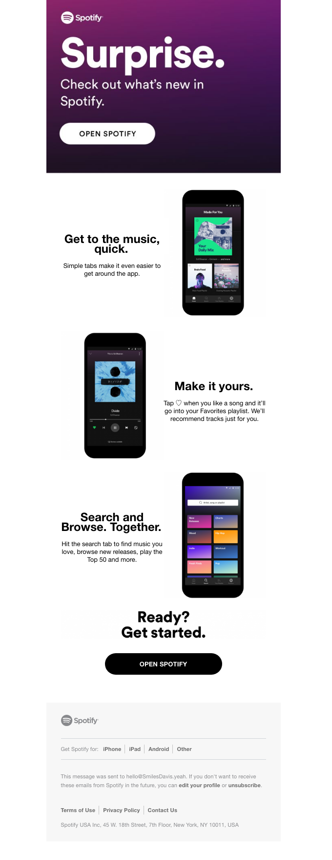 Spotify just got even better. Take a look. - Spotify Email Newsletter